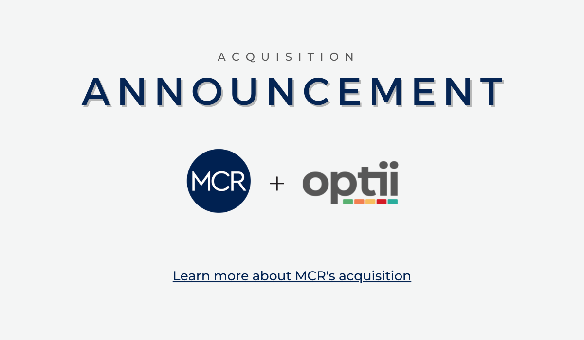 mcr optii acquisition